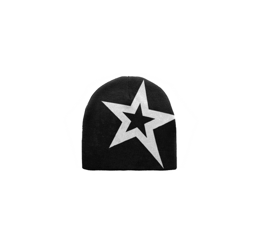 BLACK STAR BEANIE